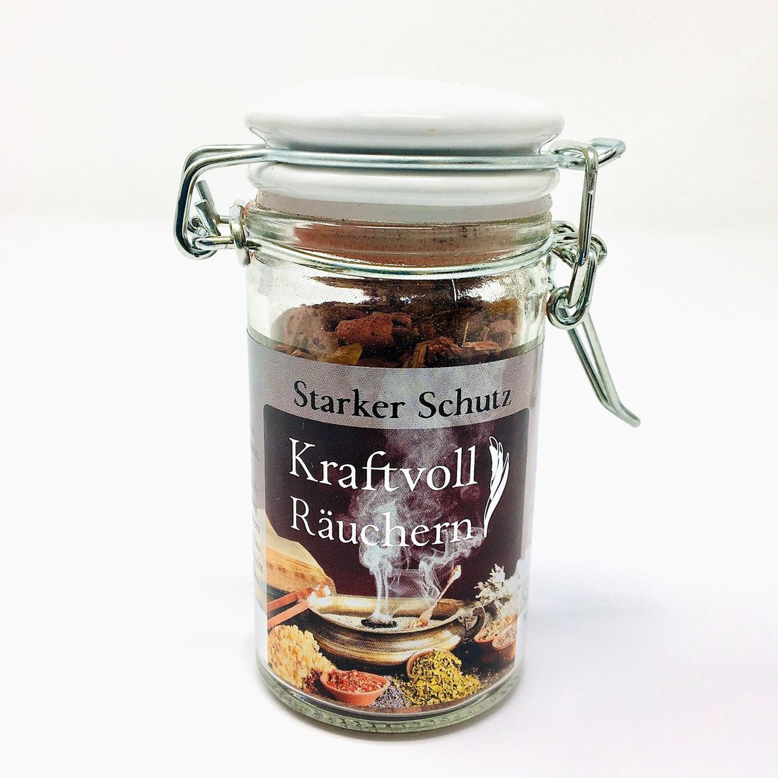 Kraftvoll Räuchern Starker Schutz 60 ml Glas